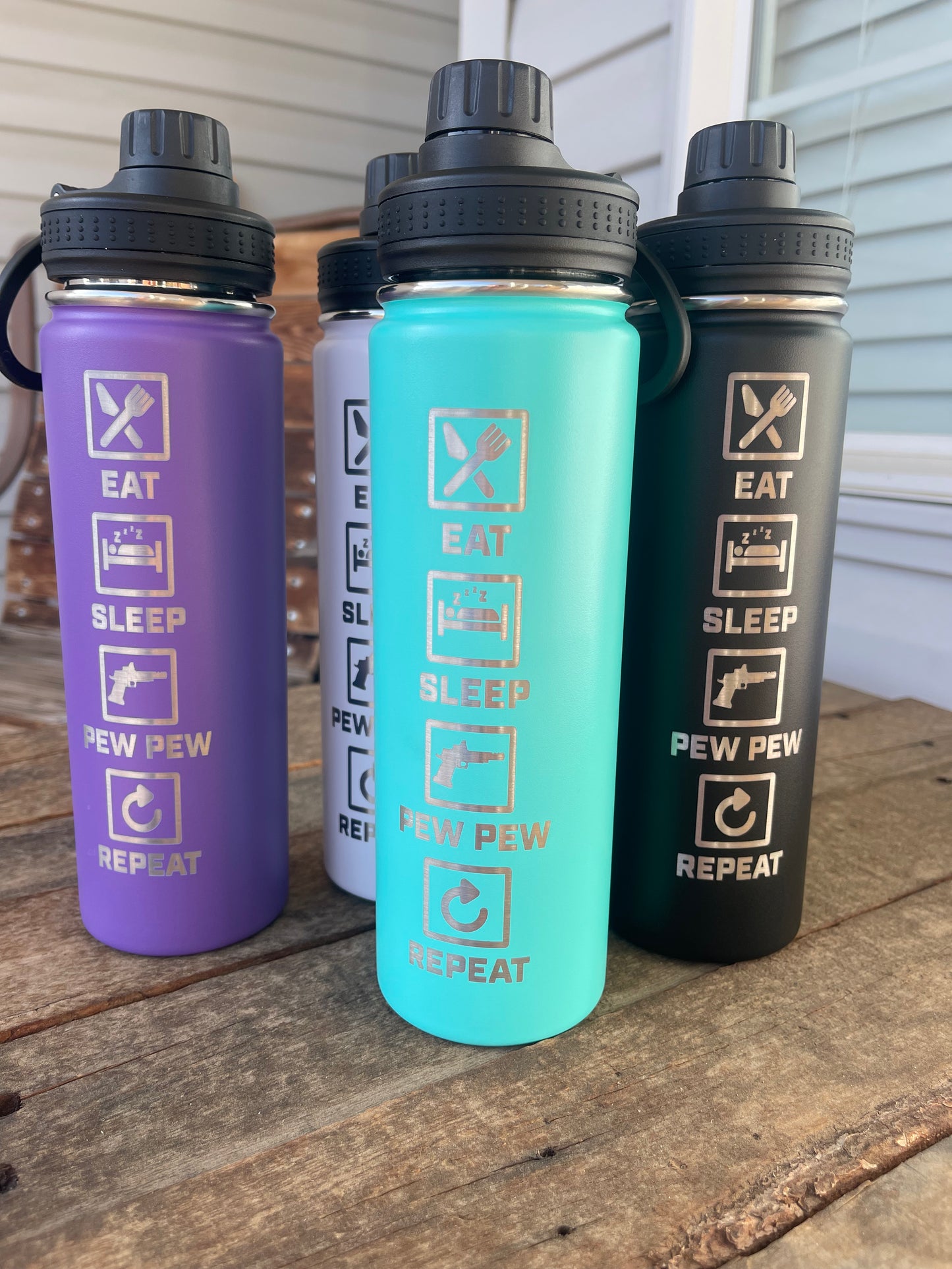Eat Sleep Pew 24/22 Oz Hot/Cold Bottle