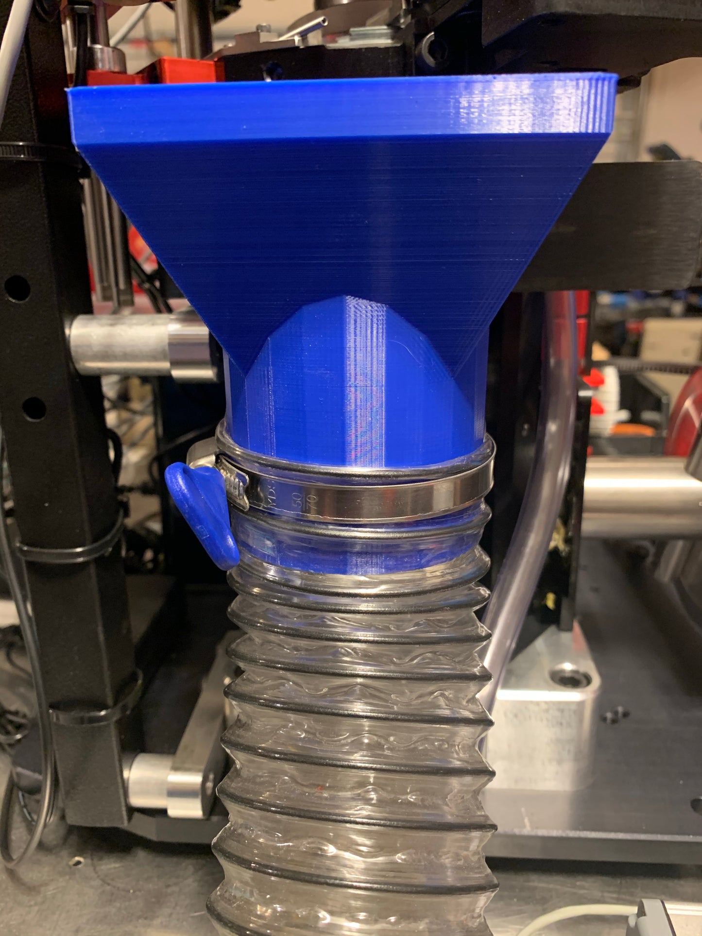 Funnel Output 2.5" Hose and Clamp