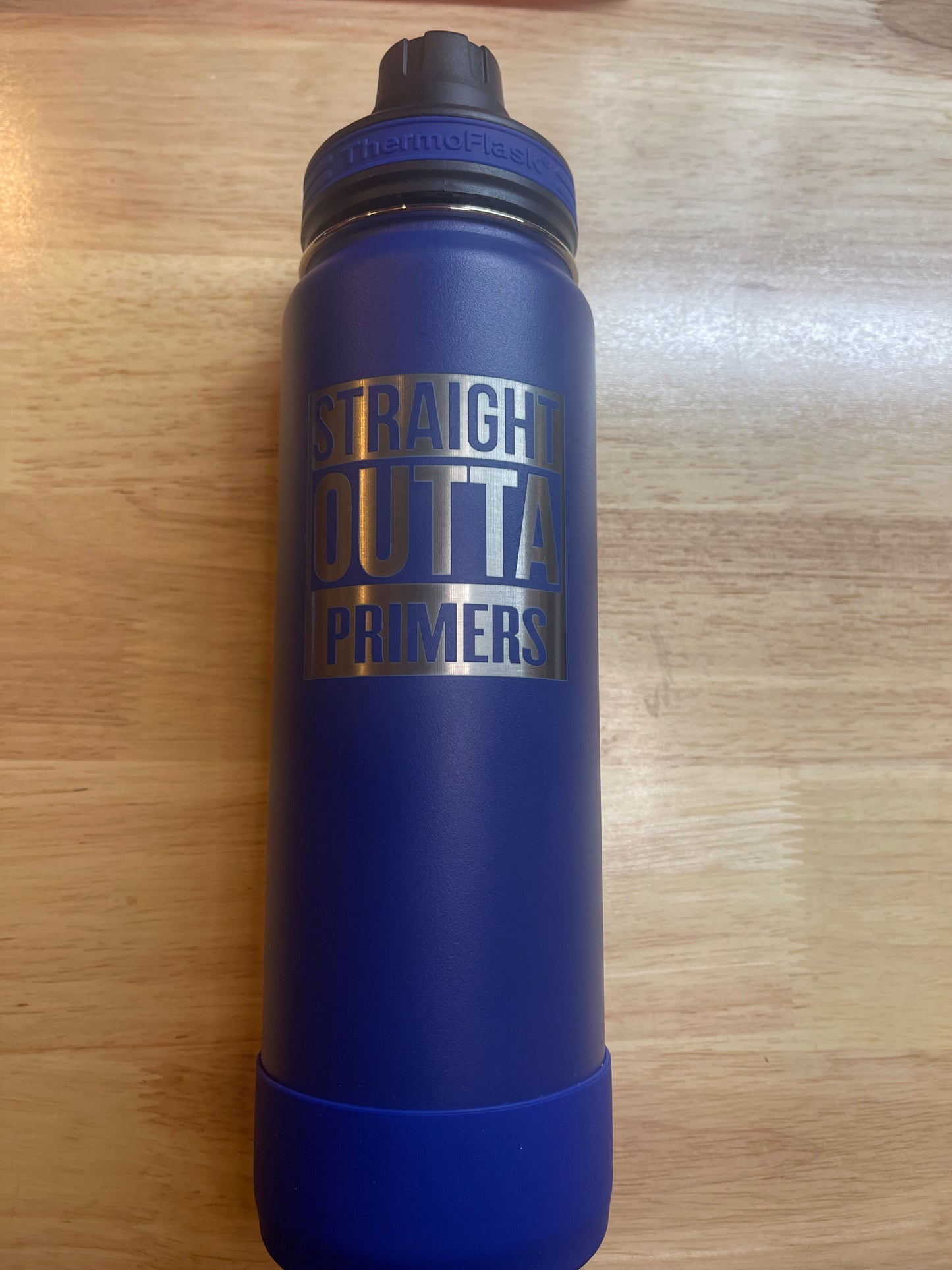 Straight Outta Primers 24 Oz Thermoflask Hot/Cold Bottle